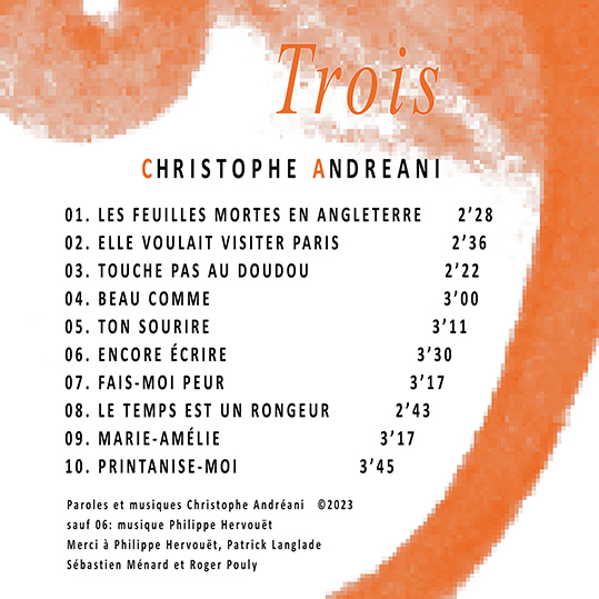 Christophe Andreani Chanson - Trois